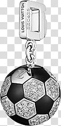 All that glitters , black and gray soccer ball keychain transparent background PNG clipart