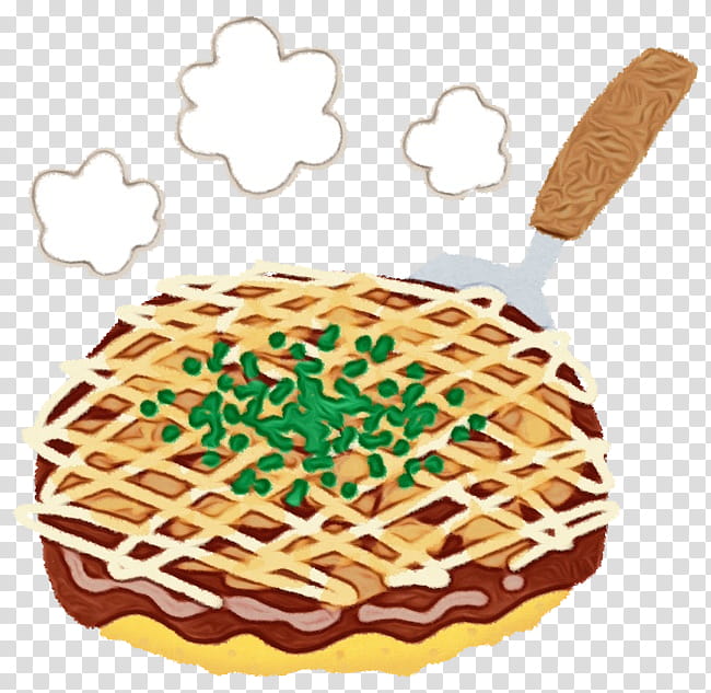 dish food cuisine fast food, Watercolor, Paint, Wet Ink, Breakfast, Waffle, Pizzelle, Meal transparent background PNG clipart