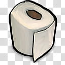Buuf Deuce , Distorted Toilet Paper icon transparent background PNG clipart
