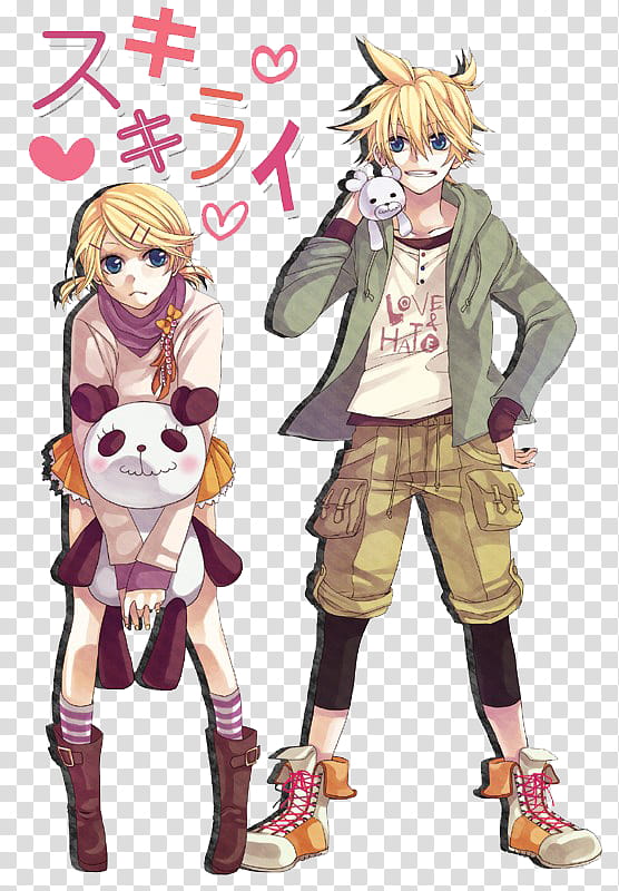 Render Like Dislike Kagamine Twins transparent background PNG clipart
