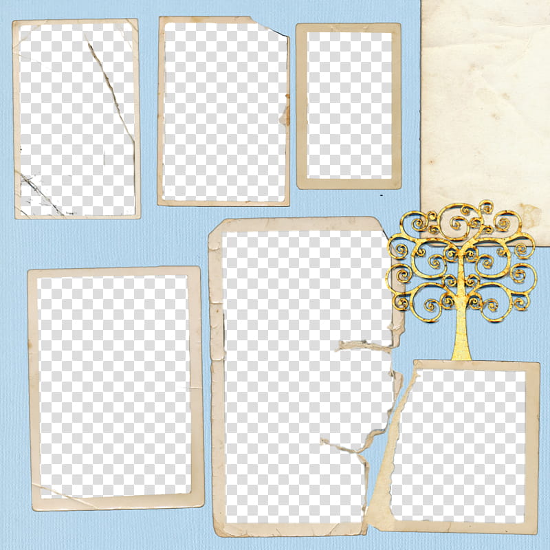 Tree Layout Scrapbooking, assorted-shape frame transparent background PNG clipart