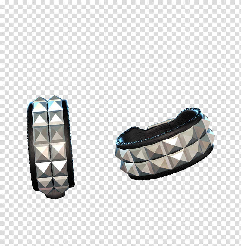 Fantasy , two grey and black stud cuffs illustration transparent background PNG clipart