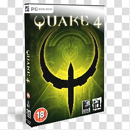DVD Game Icons v, Quake IV, Quake  PC DVD case transparent background PNG clipart