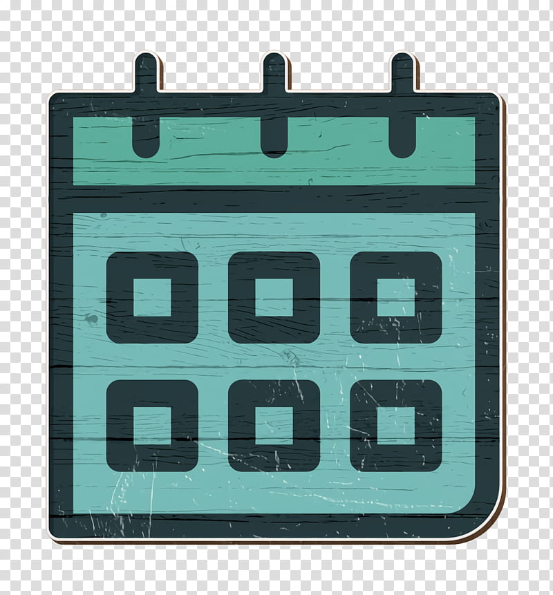 calendar icon general icon month icon, Month Calendar Icon, Office Icon, Schedule Icon, Wall Calendar Icon, Green, Turquoise, Teal transparent background PNG clipart