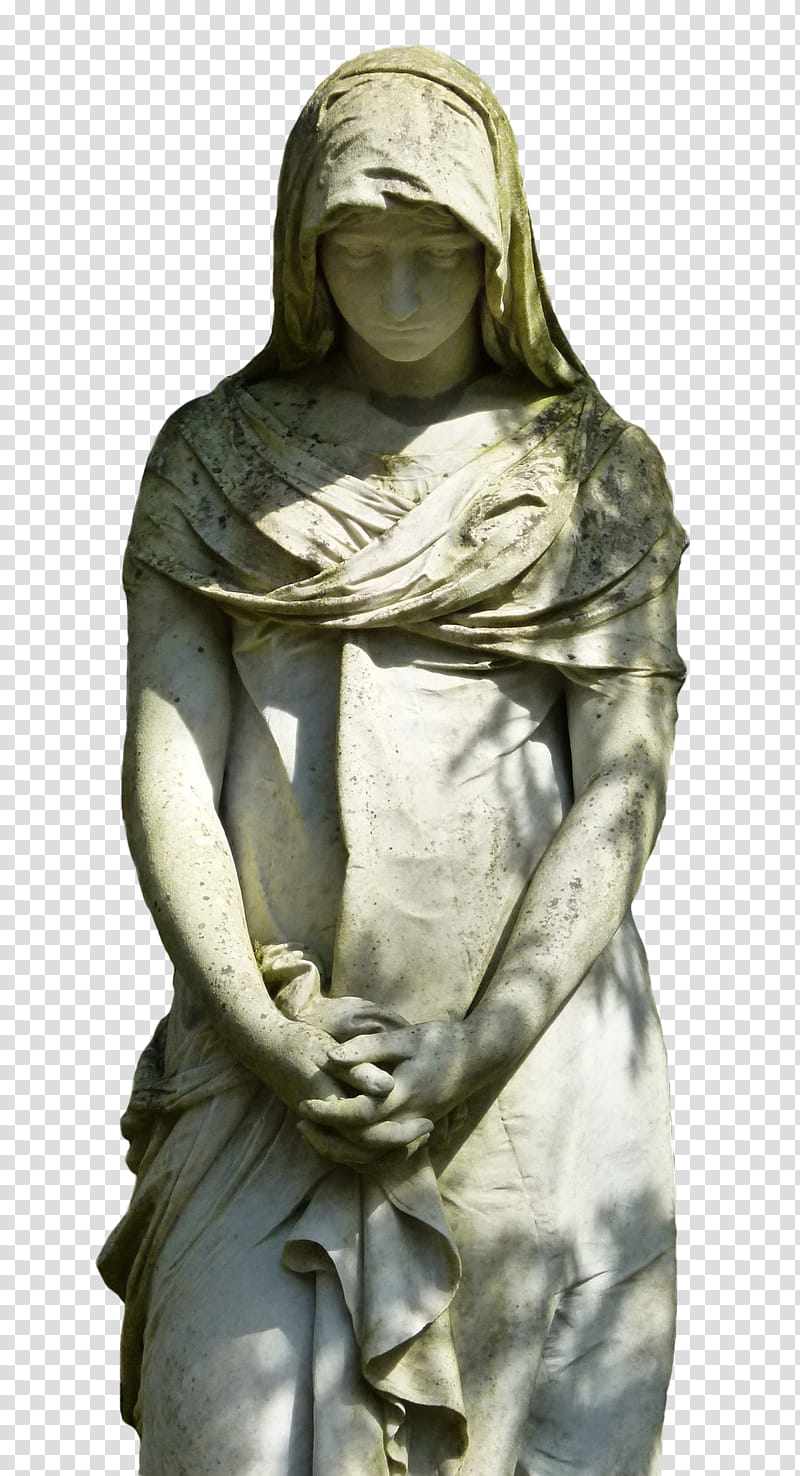 Cemetery Statue, woman statue transparent background PNG clipart