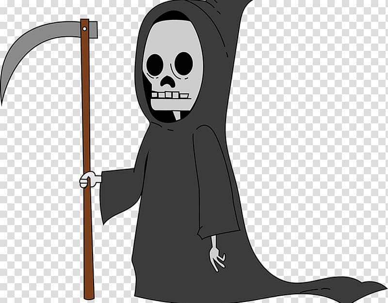 Death, Drawing, Cartoon, Character, Comics, Skeleton, Scythe, Soul transparent background PNG clipart