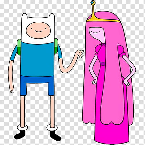 Finn the Human and Princess Bubblegum transparent background PNG clipart