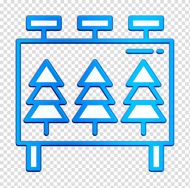 Billboard icon Ads icon Camping Outdoor icon, Text, Line, Electric Blue, Sign, Rectangle transparent background PNG clipart