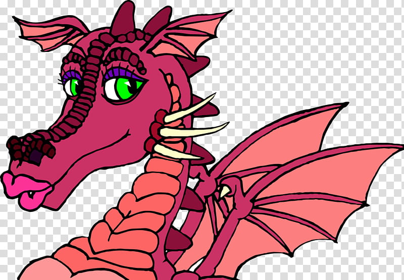 Red Dragoness Heads transparent background PNG clipart