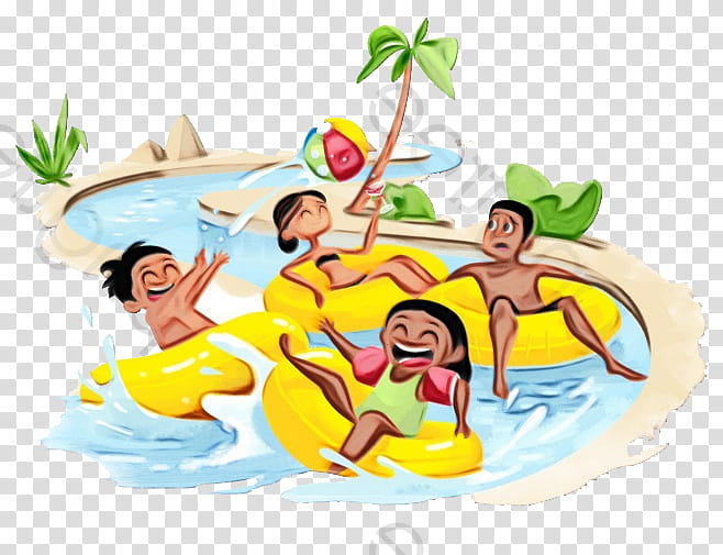 Watercolor, Paint, Wet Ink, Tikujiniwadi, Water Park, Cartoon Network Amazone, Hotel, Resort transparent background PNG clipart