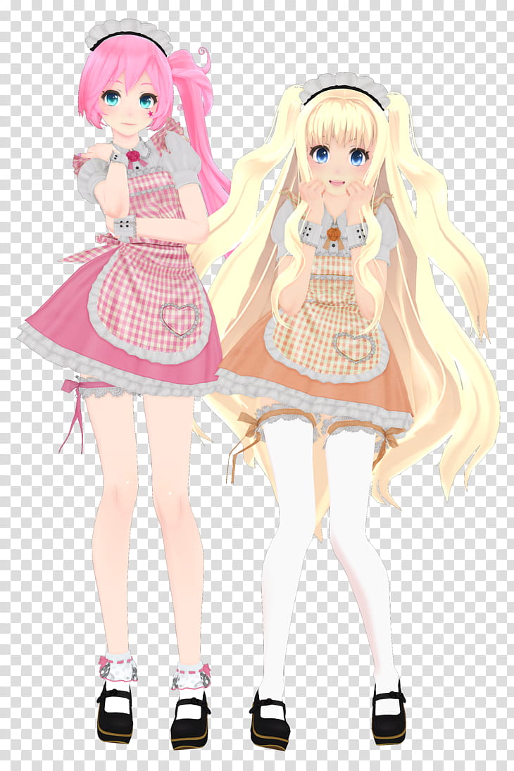 [MMD] Maids [WIP] transparent background PNG clipart