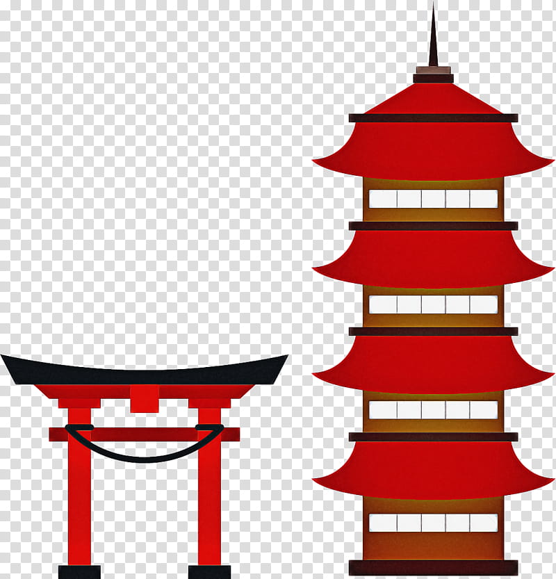 Japan, Shinto Shrine, Japanese Architecture, Torii, Pagoda, Red, Tower, Chinese Architecture transparent background PNG clipart