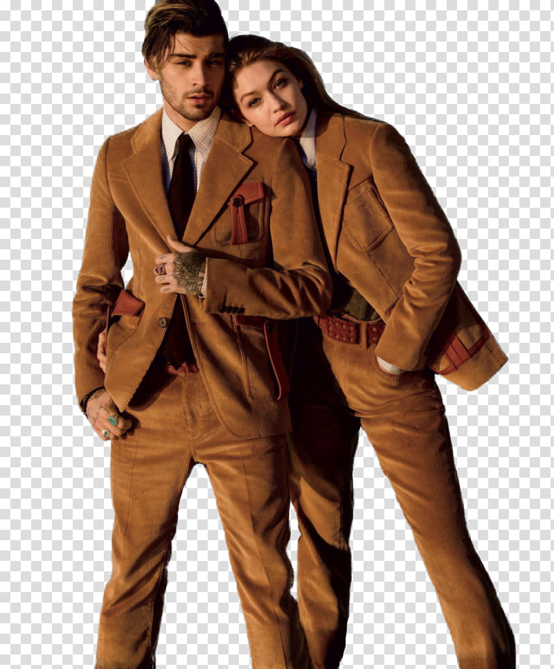 Gigi Hadid and Zayn Malik transparent background PNG clipart