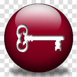  Red Orbs, Red Lock Workstation icon transparent background PNG clipart