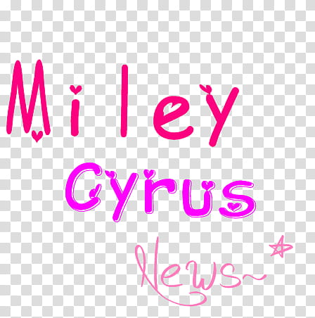 Texto Miley Cyrus News Pedidos transparent background PNG clipart