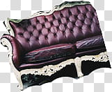 SETS, tufted brown leather -seat sofa illustration transparent background PNG clipart