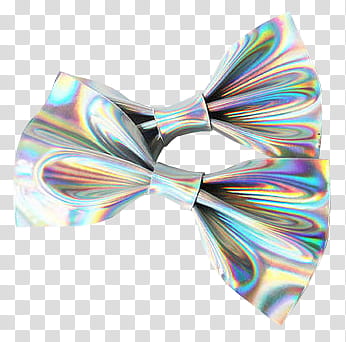 Holo ect, two silver bow ties transparent background PNG clipart