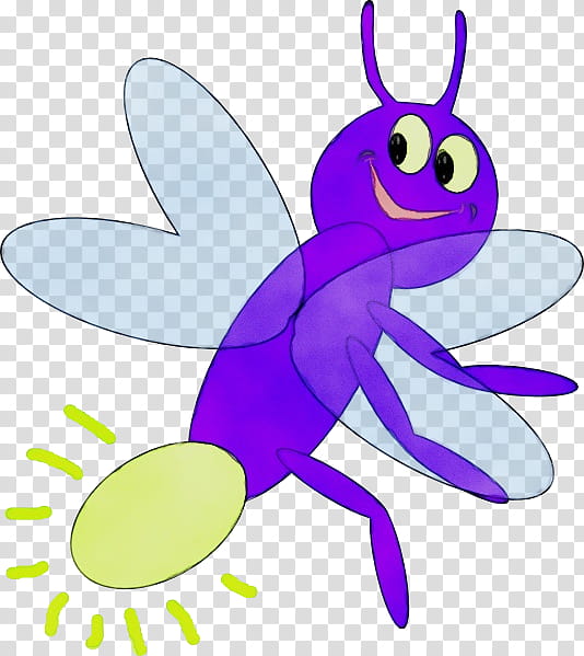 insect cartoon dragonflies and damseflies violet, Watercolor, Paint, Wet Ink, Membranewinged Insect, Animation transparent background PNG clipart