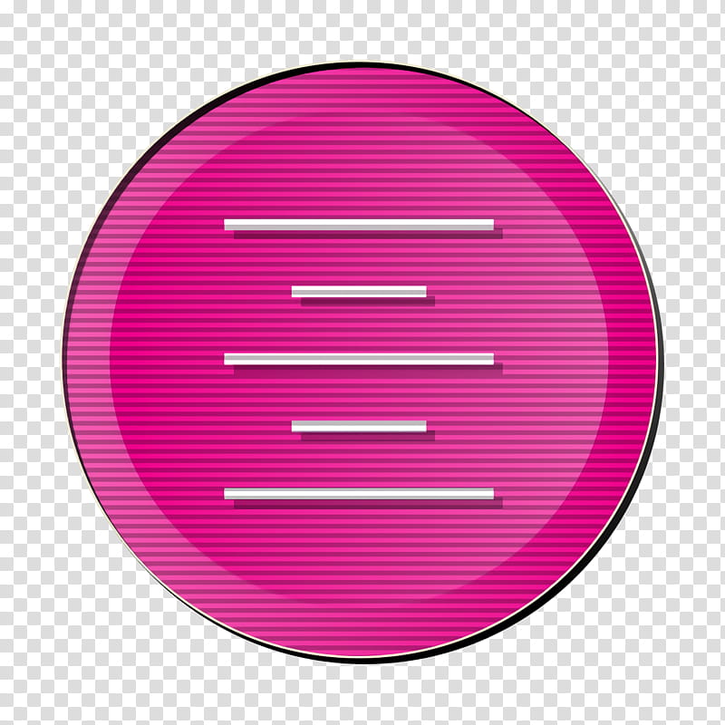 align icon center icon control icon, Paragraph Icon, Text Icon, Pink, Violet, Magenta, Purple, Circle transparent background PNG clipart