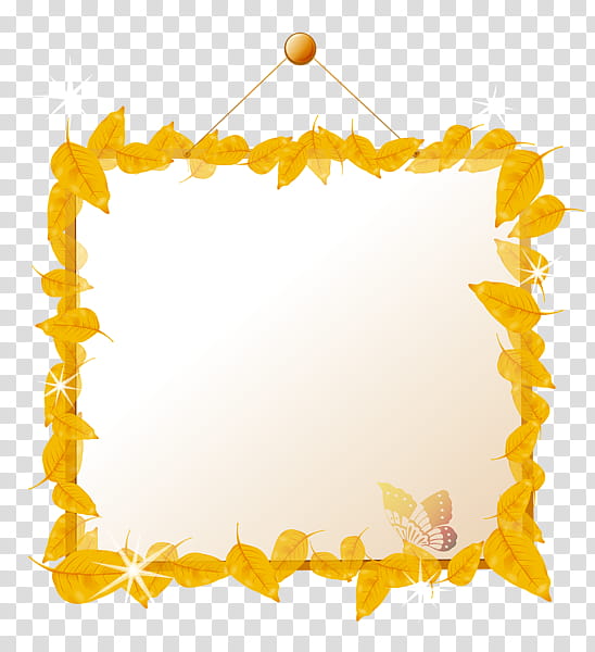 Background Yellow Autumn Frame, Frames, Season, Spring
, Drawing transparent background PNG clipart