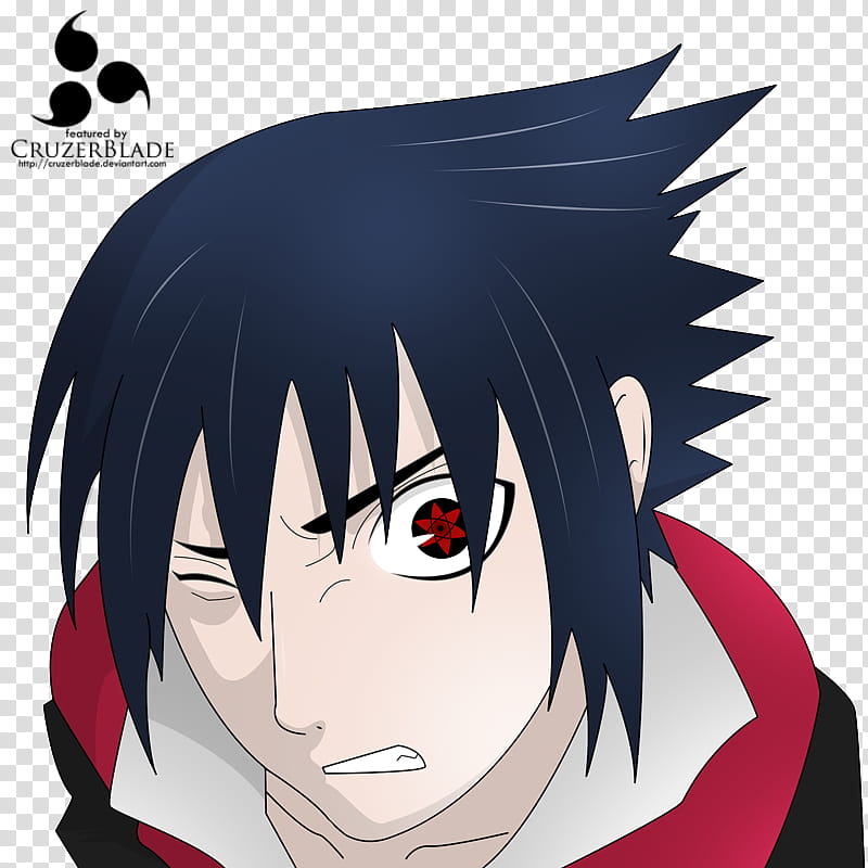 D drawing of Sasuke from Naruto transparent background PNG clipart