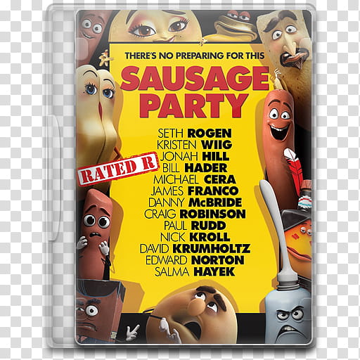 Movie Icon Mega , Sausage Party, Sausage Party CDcase transparent background PNG clipart