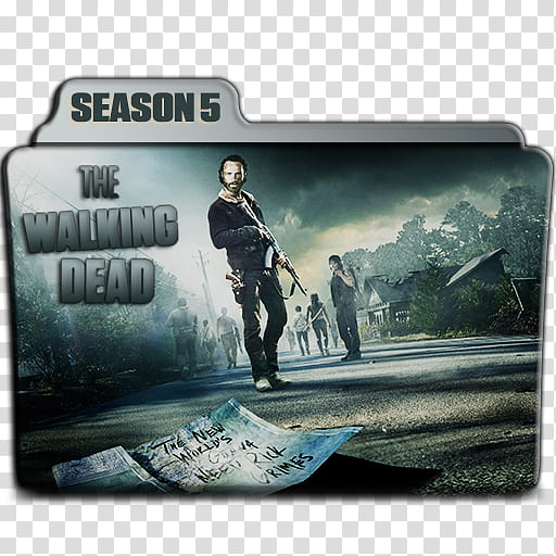 The Walking Dead folder icons Season B, TWD S B transparent background PNG clipart