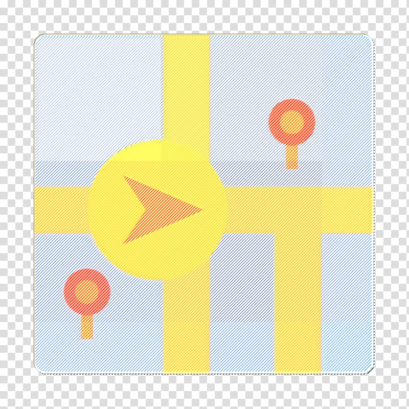 Gps icon Navigator icon Navigation icon, Yellow, Orange, Sign, Traffic Sign, Square, Circle, Signage transparent background PNG clipart