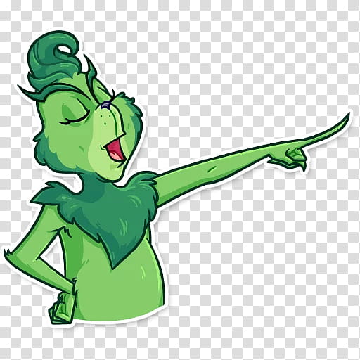 The Grinch, Sticker, Reptile, Emoticon, Telegram, Collecting, Dr Seuss, Cartoon transparent background PNG clipart