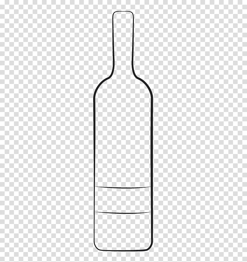 empty wine bottle drawing