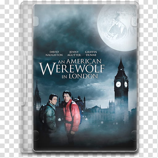 Movie Icon Mega , An American Werewolf in London, An American Werewolf in London disc case transparent background PNG clipart