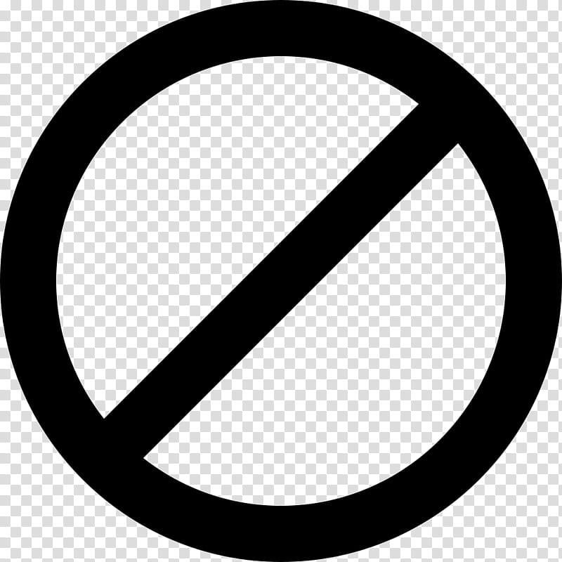 No Circle, Prohibition In The United States, Symbol, No Symbol, Line, Logo, Blackandwhite, Oval transparent background PNG clipart