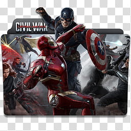 Captain America Civil War  Folder Icon Pack, Captain America Civil War v x transparent background PNG clipart