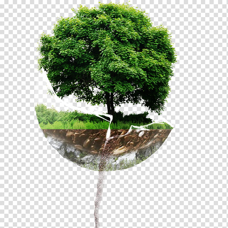 Floating sphere island transparent background PNG clipart