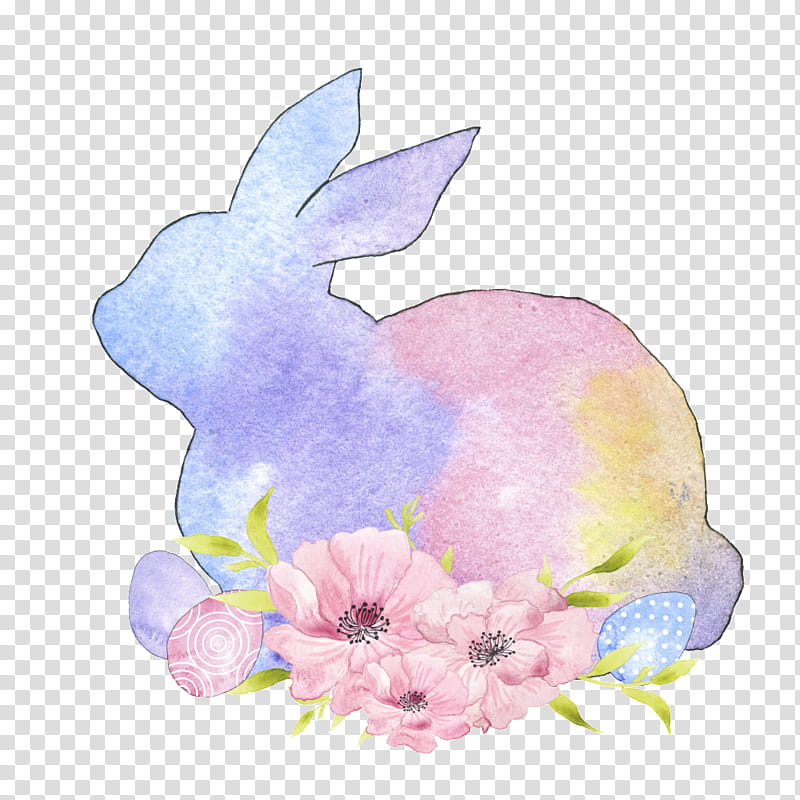 Easter Bunny, Rabbit, Watercolor Painting, Floral Design, Creativity, Plant transparent background PNG clipart