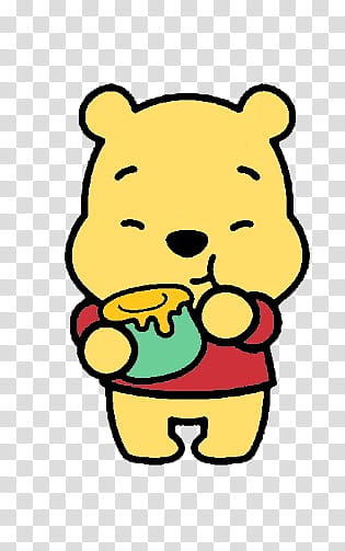 Cute, Winnie the Pooh art transparent background PNG clipart