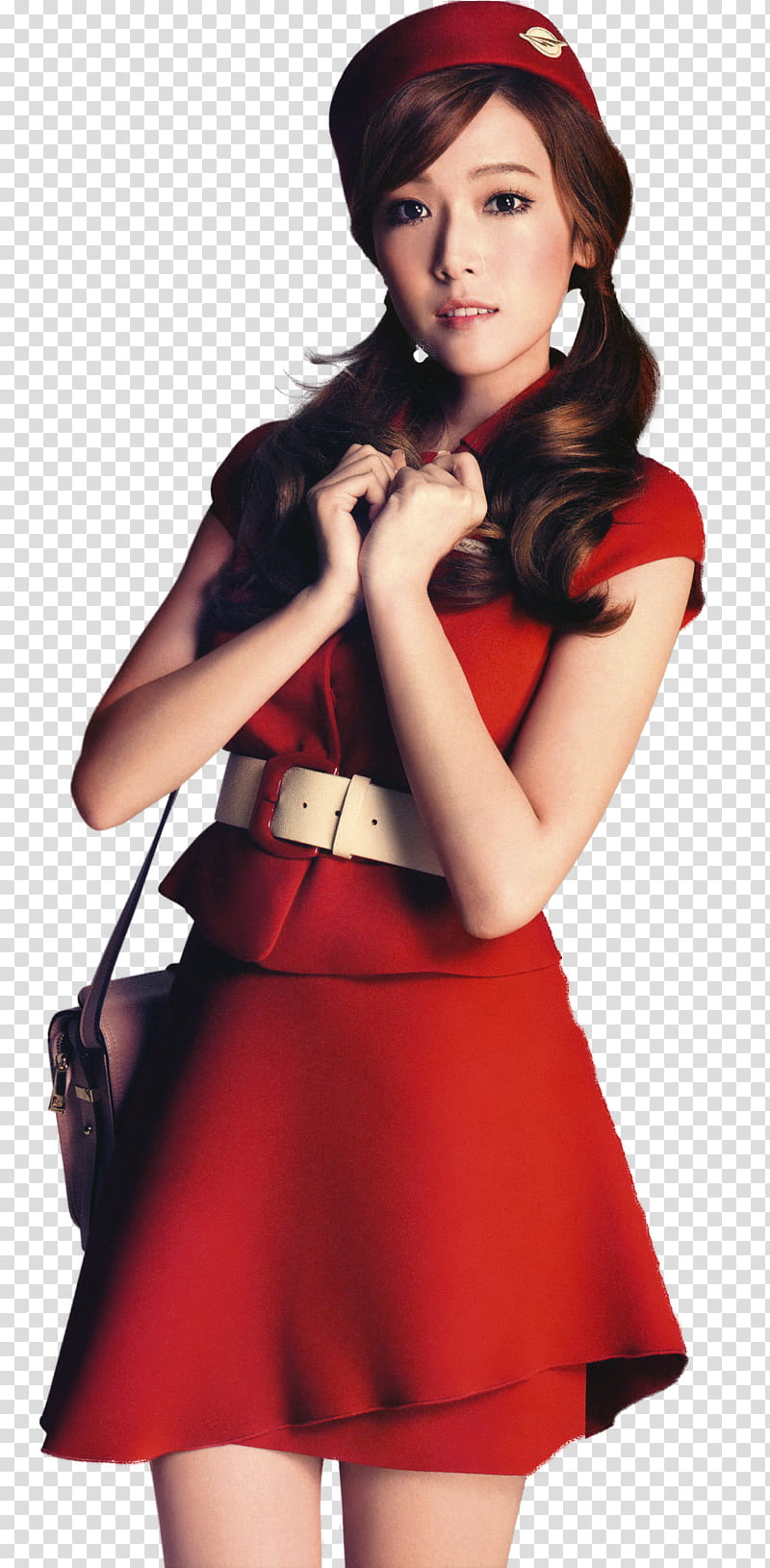Girls Generation SNSD, woman wearing red dress outfit transparent background PNG clipart Girls Generation SNSD, woman wearing red dress outfit transparent background PNG clipart
