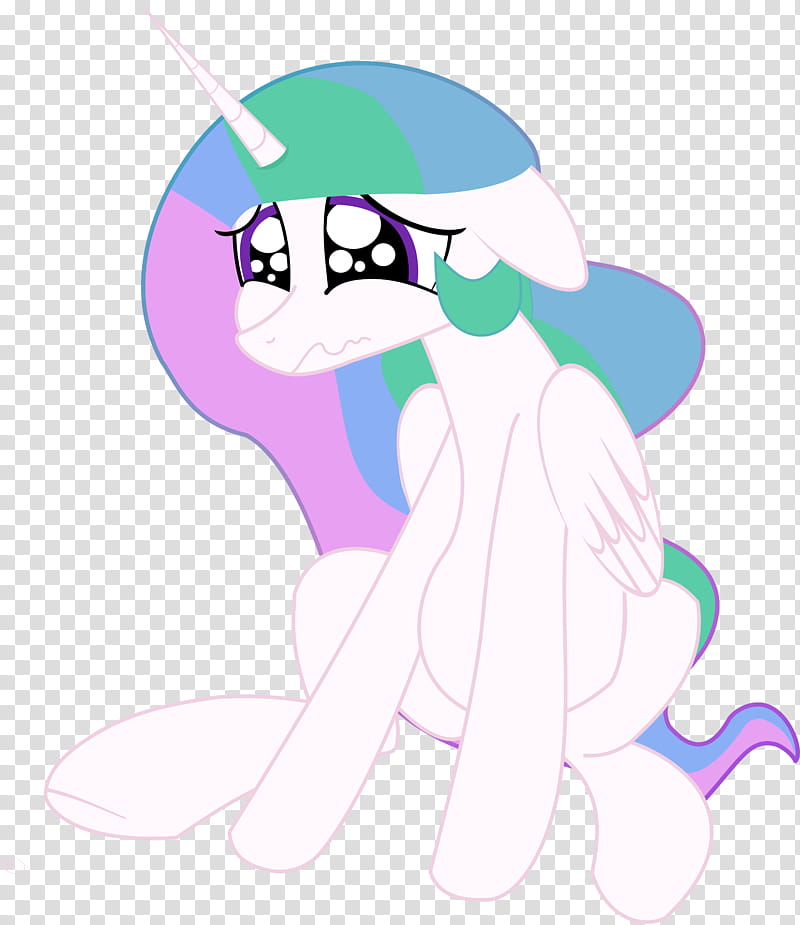 Sad Celestia Not the cake, My Little Pony character transparent background PNG clipart