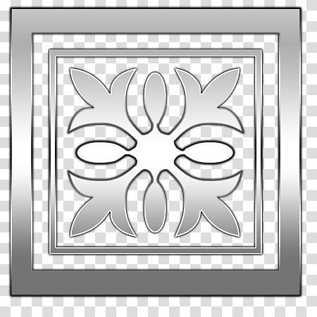 Silver Works Silver s, gray flower decor transparent background PNG clipart