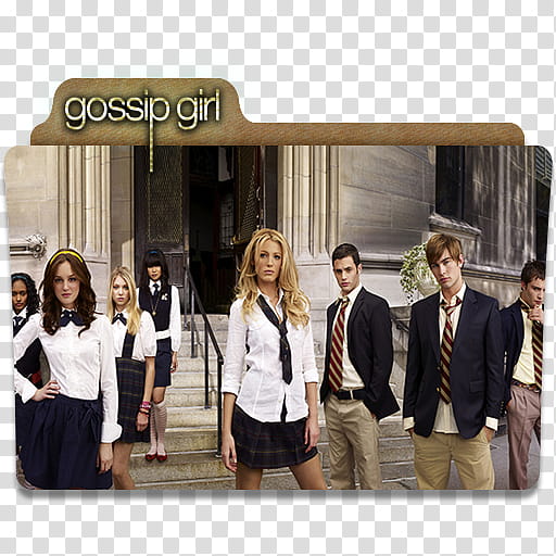 TV Shows Ultimate Folder Icon  Version , Gossip Girl transparent background PNG clipart