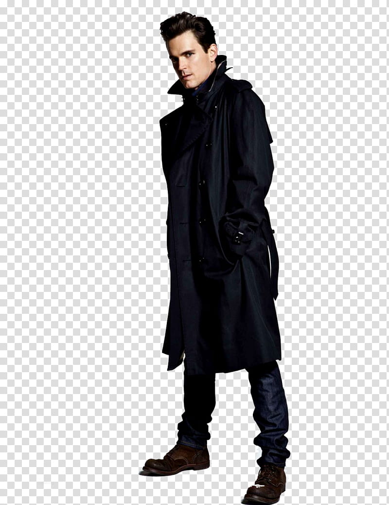 Matt Bomer s, man wearing black coat transparent background PNG clipart