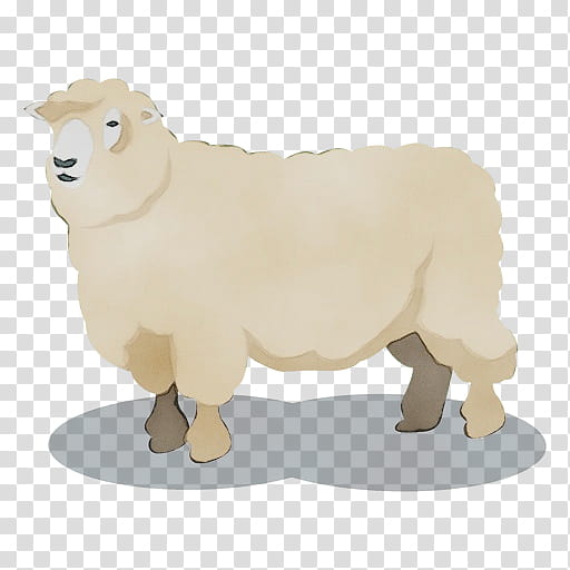 Sheep Transparency Goat Drawing Design, Watercolor, Paint, Wet Ink, Wool, Cartoon, Animal Figure, Live transparent background PNG clipart