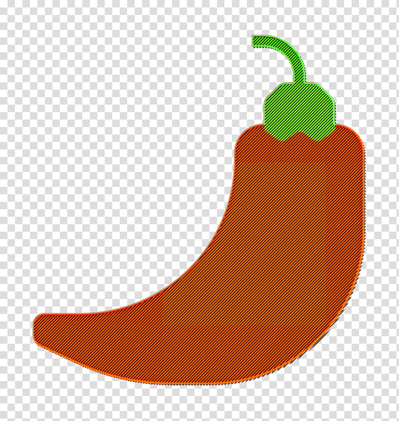 Chili pepper icon Fruit and Vegetable icon Pepper icon, Capsicum, Paprika, Plant, Food, Bell Pepper, Nightshade Family transparent background PNG clipart