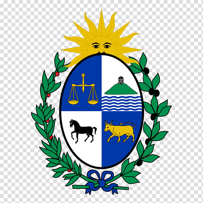 Leaf Logo, Uruguay, President Of Uruguay, Flag Of Uruguay, Coat Of Arms Of Uruguay, Emblem, Symbol, Crest transparent background PNG clipart