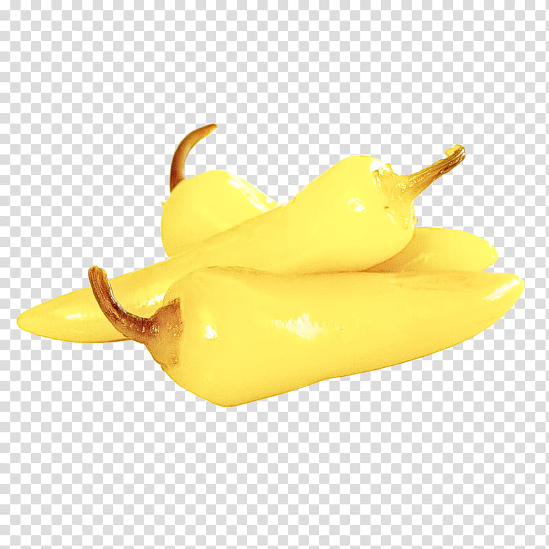 yellow food banana plant banana family, Yellow Pepper transparent background PNG clipart