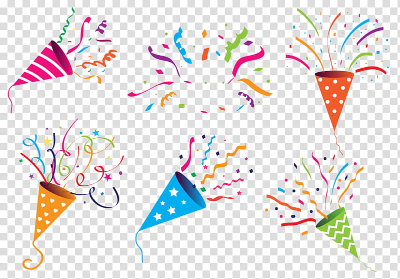 Transparent Background Confetti Poppers Png - Subarubaruk