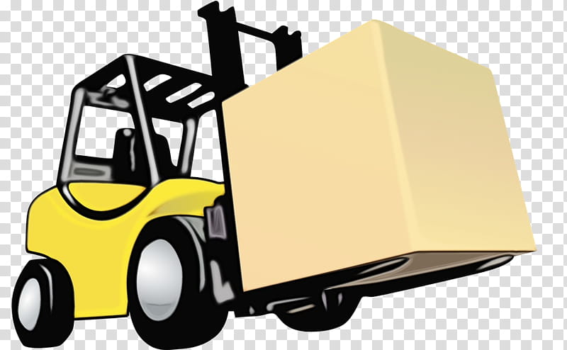 motor vehicle forklift truck mode of transport transport vehicle, Watercolor, Paint, Wet Ink, Construction Equipment, Automotive Wheel System, Moving transparent background PNG clipart