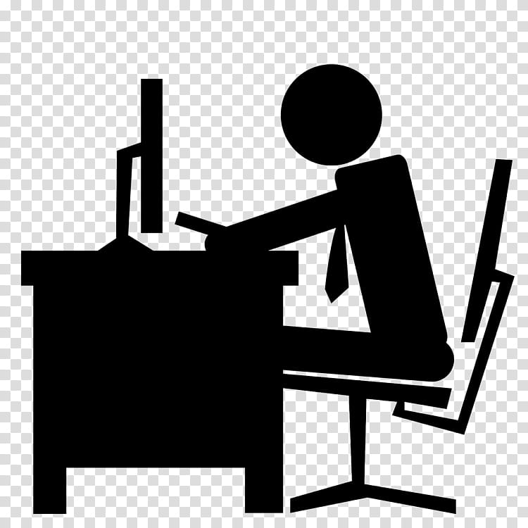 Office Furniture, MICROSOFT OFFICE, Desk, Office Desk Chairs, Black And White
, Line, Table, Sitting transparent background PNG clipart