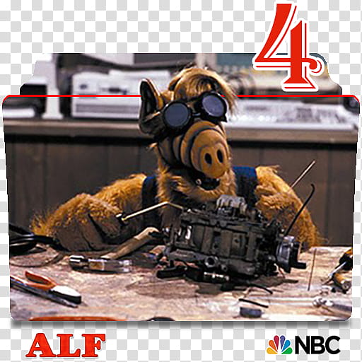 Alf series and season folder icons, Alf S ( transparent background PNG clipart