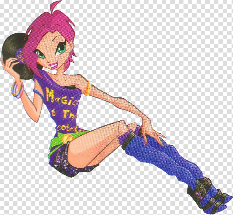 Tecna Bloom The Trix Winx Club, Season 2 Alfea, group dance transparent  background PNG clipart